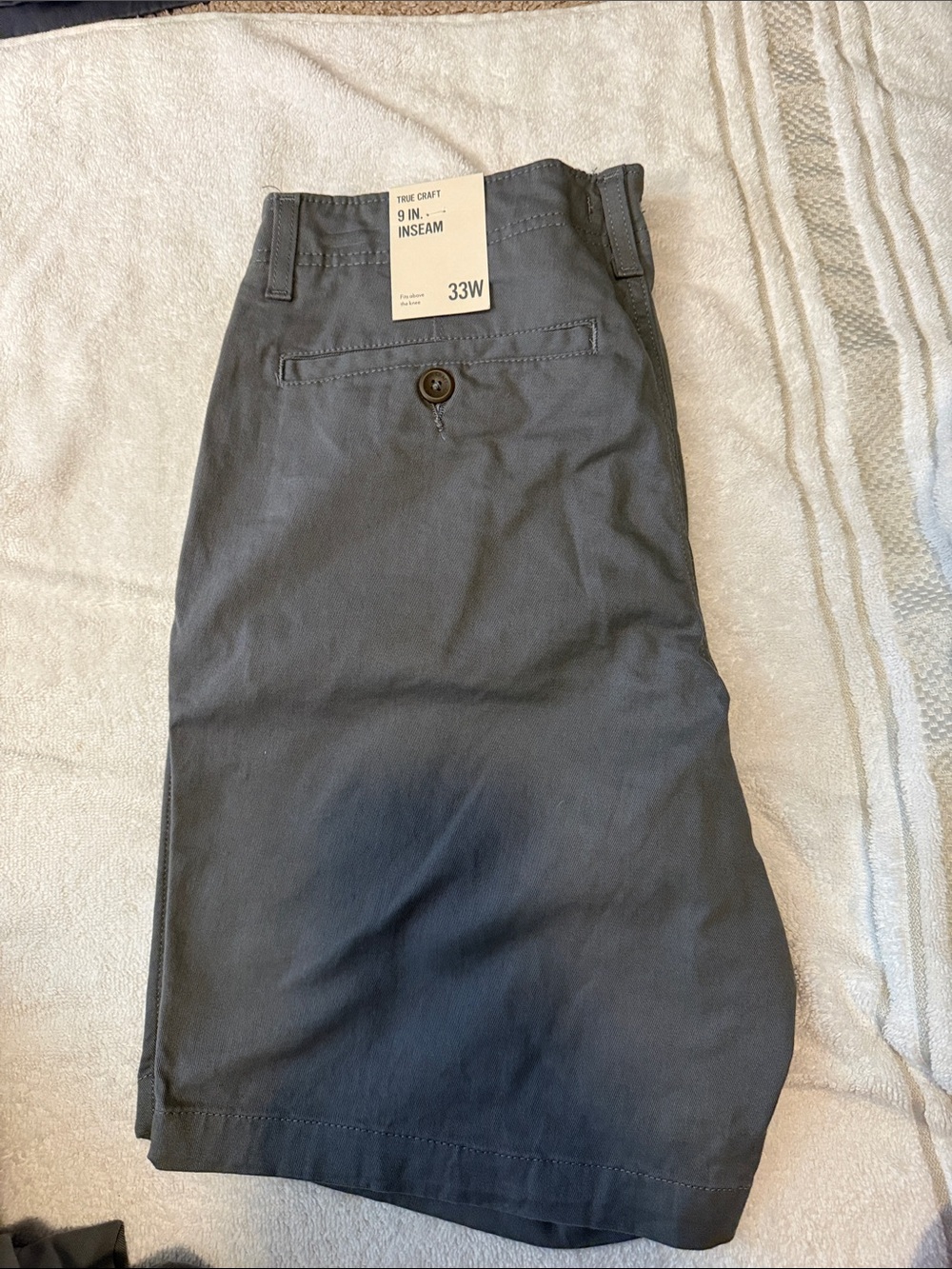 True Craft Men's Dark Gray Chino Shorts